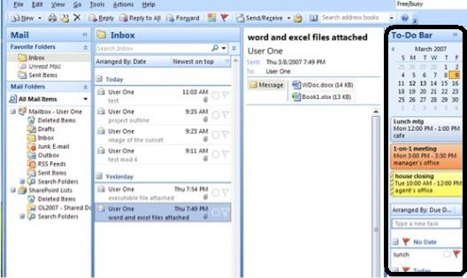 To-Do Bar in Outlook 2007