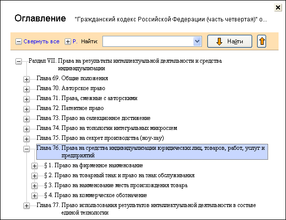 Оглавление документа